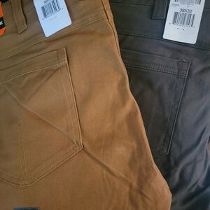 Walls Dtchdigger Work Pants. Size 38/32. 2 Rust, 2 Dark Brown. Cbayqt